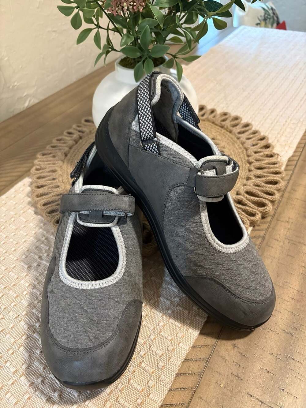 Drew Buttercup Mary Jane Sneaker Grey Combo